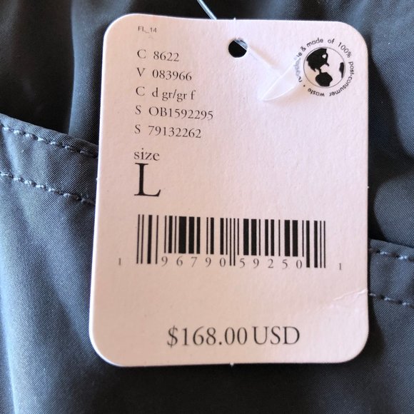 Free People Movement Nova Trousers Size L Gray Wide Leg Zip Side NWT - Picture 8 of 8